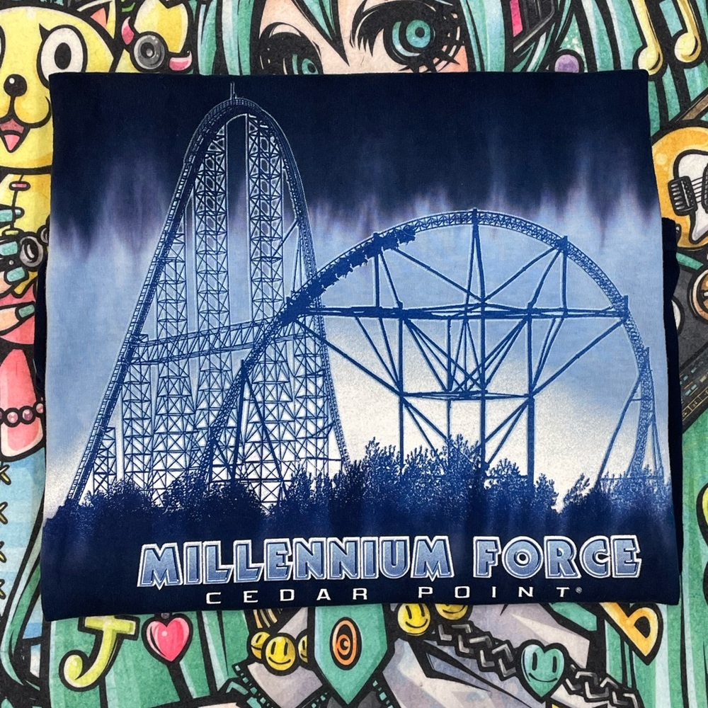 Vintage full print t shirt cedar point